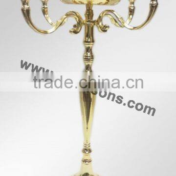 Golden Finish Aluminum Candelabra photo-3