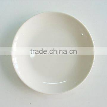 Plastic Melamine plate in round shape with SGS certificate