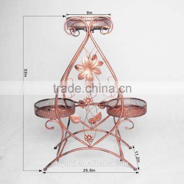 3 Flower Pot Display Garden Decorate Plant Flower Pot Metal Iron Plant Storage Stand photo-5