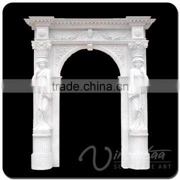 Home Decor Stone Carved Marble Sculpture Door photo-2