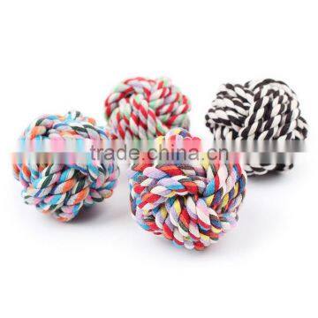 Hot Dog Wucaimian Knot Woven Cotton Rope Toy Ball Ball Ball Toy Trumpet Dog Bite photo-2