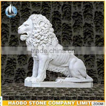 Chinese systle marble lion carving