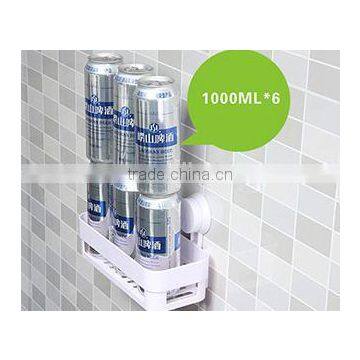 Vacuum Suction Cup Bathroom and Kitchen Plastic Rectangle Shelf/holder photo-3