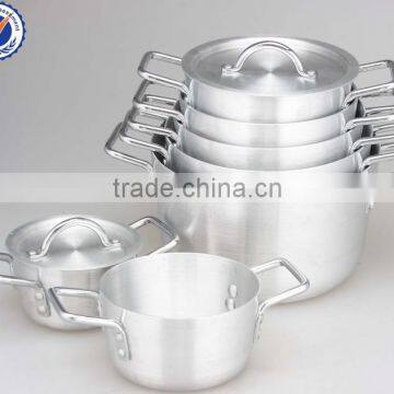 14pcs 16-28cm High quality Satin aluminum multi soup stock pot set