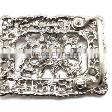 Belt Buckle With Painting Gems Rhinetone, Hot Sale Embellished Buckle, Zinc Alloy Embellishment Floral Design photo-4