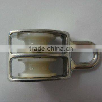 Single/double Nylon Wheel Pulley With Fixed Ring photo-2