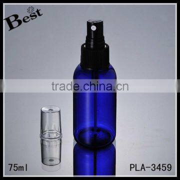75ml small hot products best sellers high quality blue pet spray bottle cosmetic water toner perfume plastic spray bottle