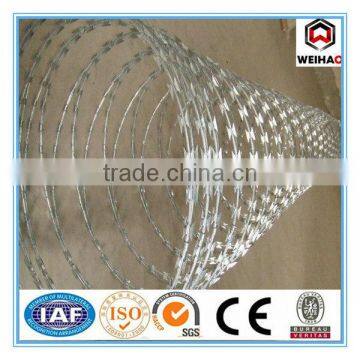 4 barbed Points Razor Type and Steel Wire Material Manufacturer Galvanized Barbed Steel Wire