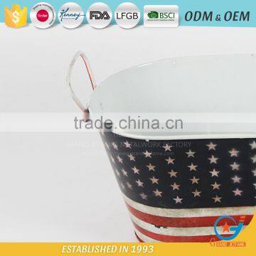 Iron Garden Powder Coating Keg Ice Bucket Metal Party Tubs for Drinks photo-6