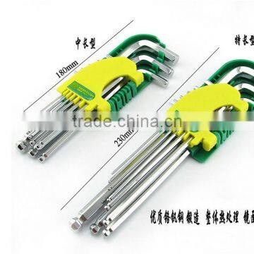 BERRYLION CRV Steels 9pcs Hex Key Wrench Long Arm Leng Set With Polished Design photo-4