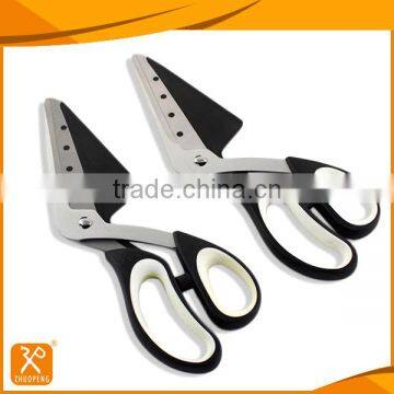 Professional kitchen pizza cutter scissors with rubber soft tpr handle