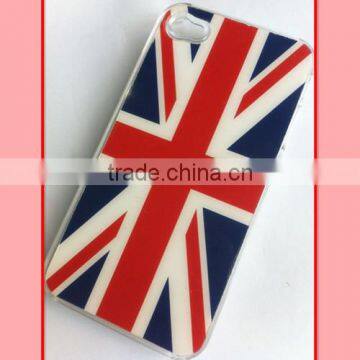 flag printed mobile phonecover case for iphone 4,5