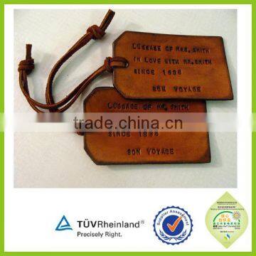 OEM custom embossed jeans leather hang tags