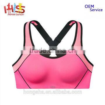 Latest Wholesale Women Fitness Sport Bra High Fashion Plain Sport Bra HSS6522