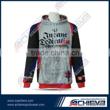 custom digital printed good hoodies with100%polyester