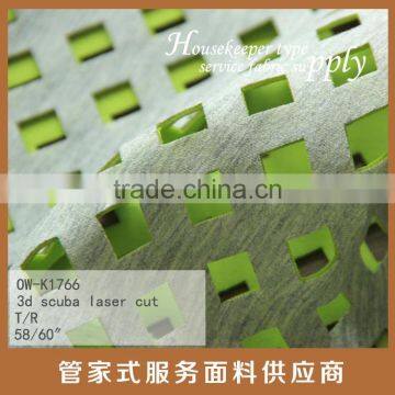 POLY AND RAYON 3D SCUBA LASER CUT FABRIC photo-2
