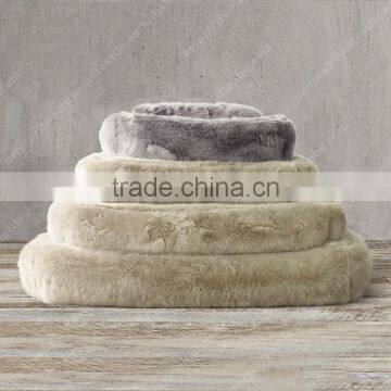 Faux Fur Promotion Free Shipping! New Arrival Thick and Warm Big Size Colorful Pet Cat and Dog Bed All Size Can be Customized photo-2