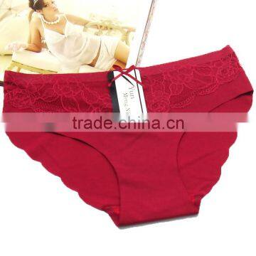 Ice Silk Seamless Lingerie Front Sexy Lace Women's Panties Smooth Soft Ladies Panties photo-3