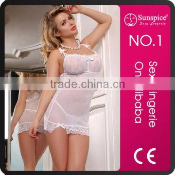 Sunspice european size sexy wedding night lingerie for mature women