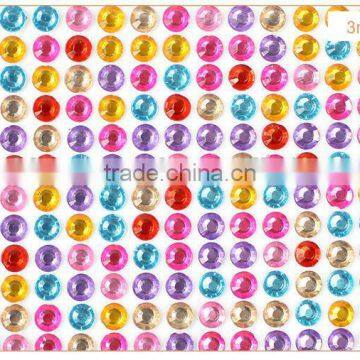 3d Custom Radiant DIY Acrylic Rhinestone Stickers Mobile Phone Crystal Case Self Adhesive Rhinestone Crystal Sticker photo-4
