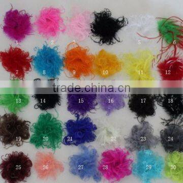 Wholesale cheap Artifical colorful ostrich feather curly boas for sale