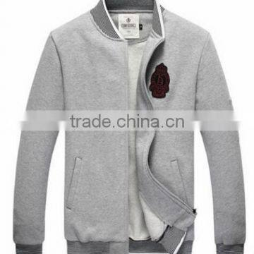 Plain Stand Collar Sweatshirt for Mens Fashion Stand Collared Sweatshirt