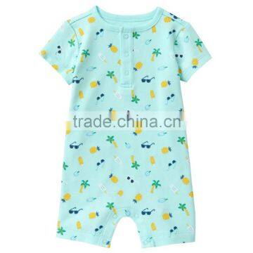 Bulk Lovely Printing Baby Rompers Unisex 100% Cotton Baby Bodysuit photo-6
