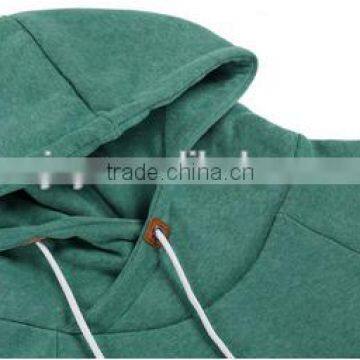 Women Long Sleeve Sport Polo Neck Hoody Contrast Color Pullover Hoodies photo-5