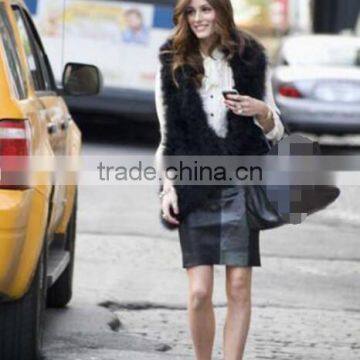 2015 New Fashion Ostrich Feather Fur Coats Genuine Real Natural Fur Vests photo-4