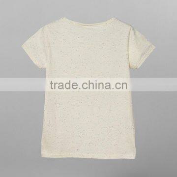 Ladies Cheap Print Tshirt100%bamboo Fiber Tshirt Slubbed Fabric Tshirt photo-2