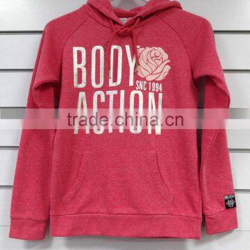 Active workout melange effective women hooded sweatshirt for winter and autumn season