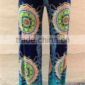 Shandao Women's Fashion Floral Print Trousers photo-2