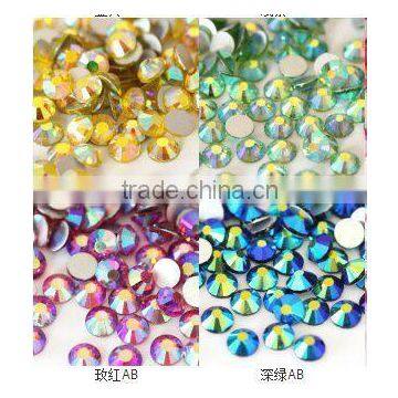 AAA quality SS10-20 AB DMC Flatback Rhinestones .non hotfix crystal rhinestones for dress and nail design