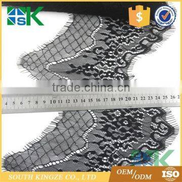 14.5cm Wide Black Eyelashes Voile France Lace Trim Ribbon DIY Crafts Apparel Sewing Supplies Decoration Clothes photo-3