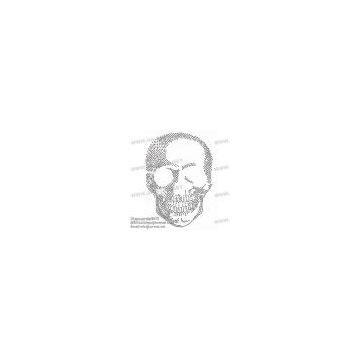 skull rhinestone transfer motif AA-STAR Motif