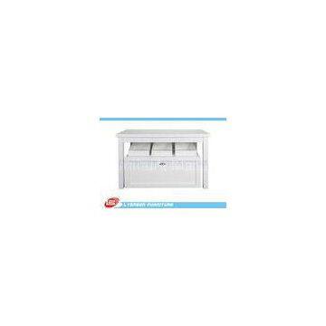 Presenting Goods Retail Display Tables With Open Drawer , Custom MDF Display