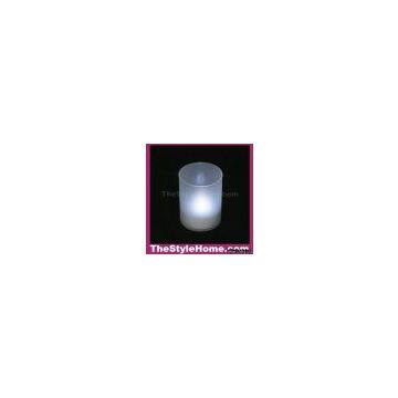 TheStyleHome Living LED Electronic Flicker Light Candle with Candle Cup - White