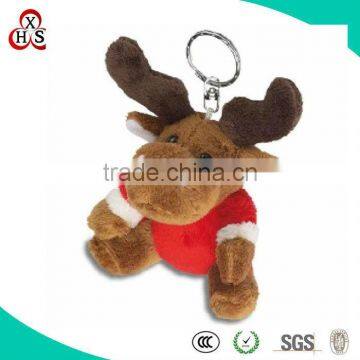 mini plush cow keychain&cute plush toy keychain &plush toy cow keychain