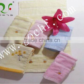 Soft 100% Cotton Cut Pile Embroidered Face Towel photo-2