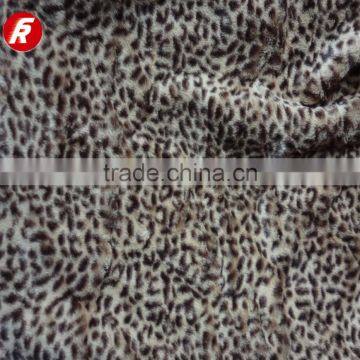 pv plush animal printed fabric for blanket