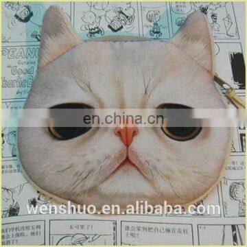 Fashion Cute Cat Face Round Coin Wallets photo-5