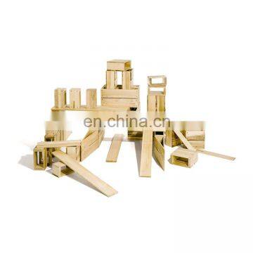 Montessori Early Educational Solid Wooden Building Blocks Set For Kids photo-2