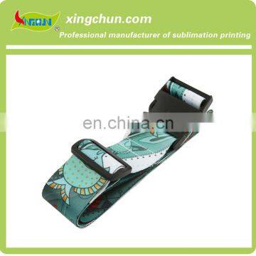 Elastic Luggage Strap Dye-sublimation Printed Pattern Custom Logo for Promotion