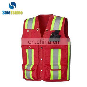 OEM Hot Sell Service Breathable ANSI 107 High Visibility Reflective Safety Vest With Pockets