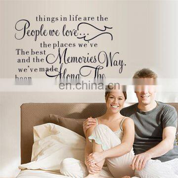 New Arrival 'things in life' Wall Stickers Living Room or Home Decoration