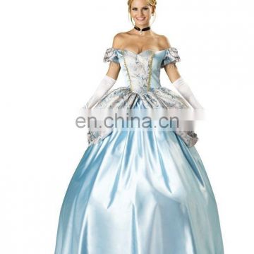 Adult carnival Cinderella Princess Fairytale Gown Women Costume AGC053