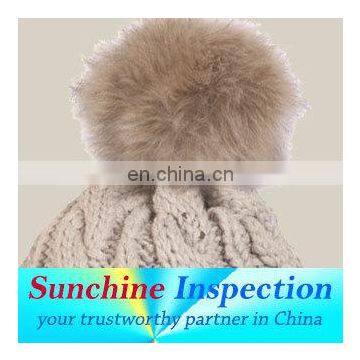 woman hat kniited bennie/garment accessories inspection service/quality control