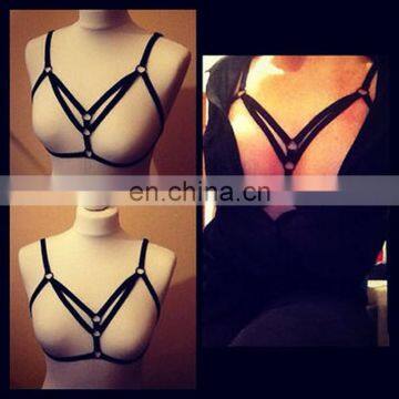 Attractive Fashion Sexy Women's Harness Bra Cage Bra Binding Lingerie Underwear Club