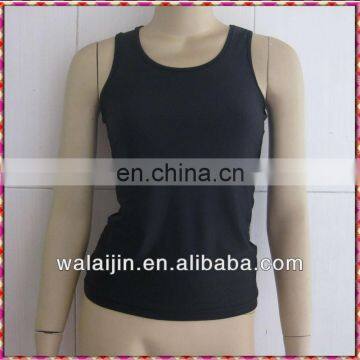 Plain black ladies sport tank tops