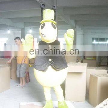 2016 Hola yellow adult ant costume/mascot costume/costume